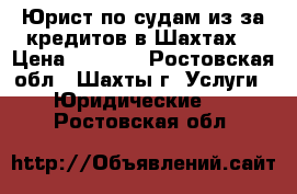 Юрист по судам из-за кредитов в Шахтах  › Цена ­ 5 500 - Ростовская обл., Шахты г. Услуги » Юридические   . Ростовская обл.